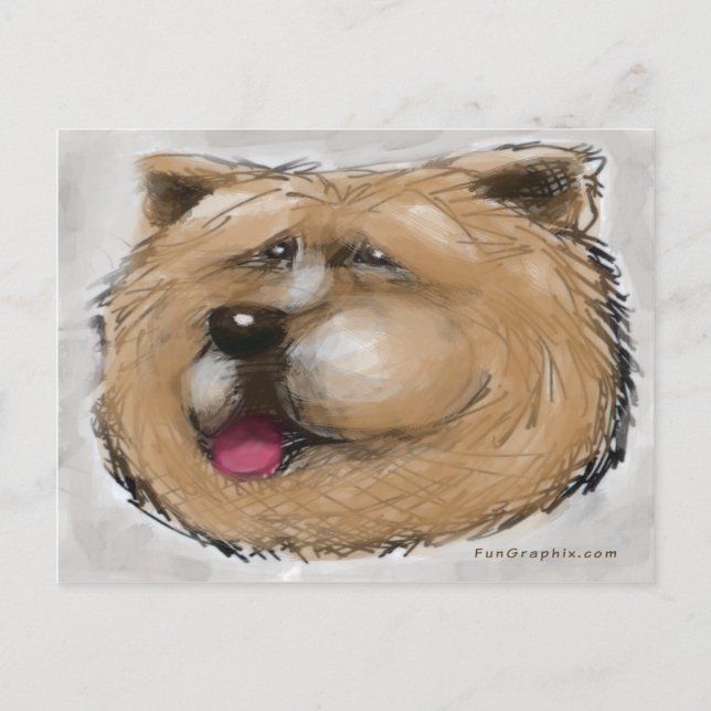 Chow Chow Vykort (Framsida)