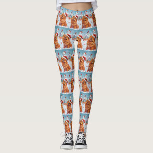 Chow Chow Winter Wonderland jul Joy Leggings