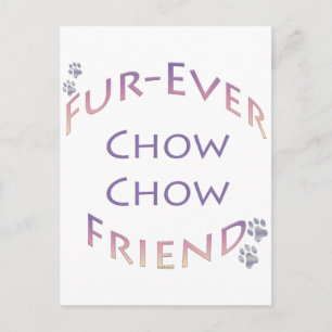 Chow Furever Vykort