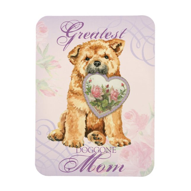 Chow Heart Mamma Magnet (Vertikal)