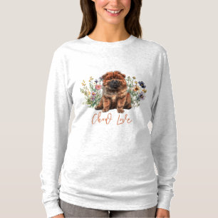 Chow Puppy Kärlek Long-sleeve T Shirt