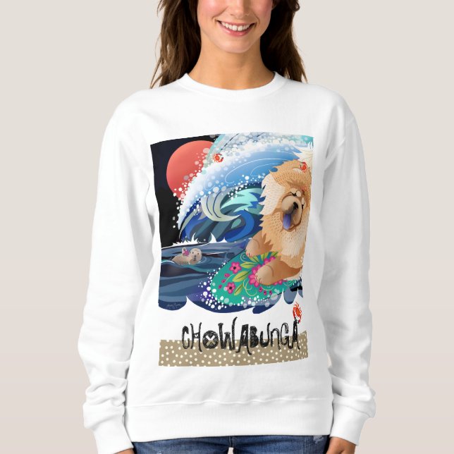 CHOWABUNGA - Chow-white shirts T Shirt (Framsida)