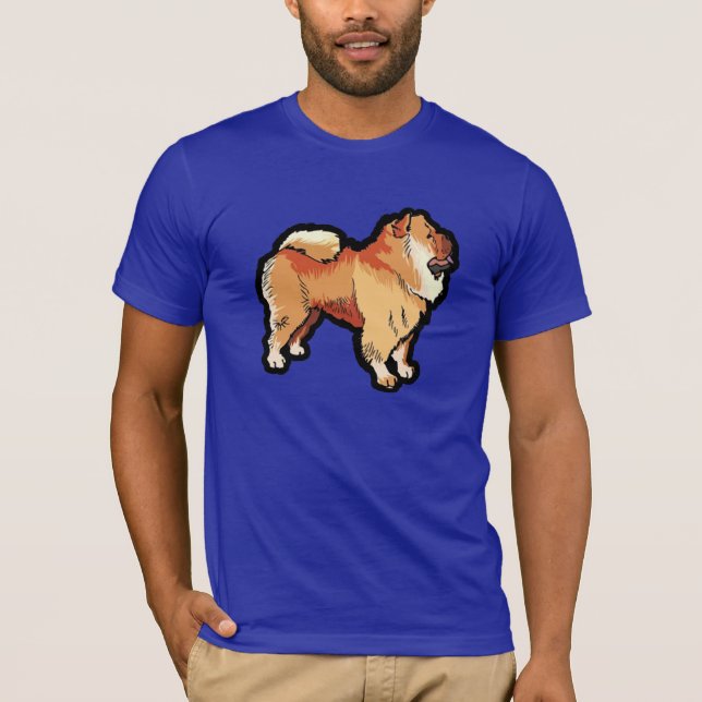 ChowChow; Blått Tee (Framsida)