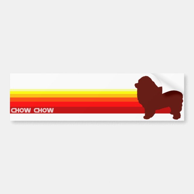 ChowChow med randbildekalet Bildekal (Framsidan)