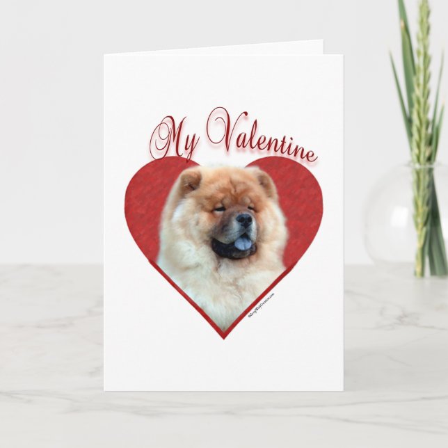 ChowChow min valentin Helgkort (Framsida)