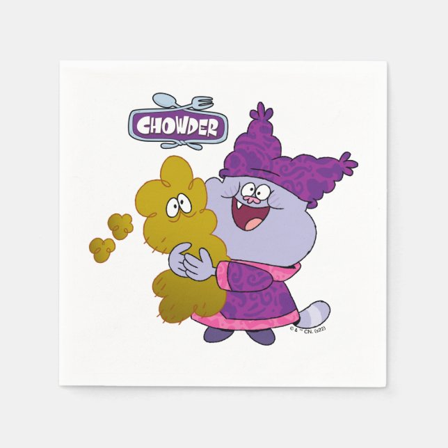 Chowder och Kimchi Pappersservett (Framsidan)