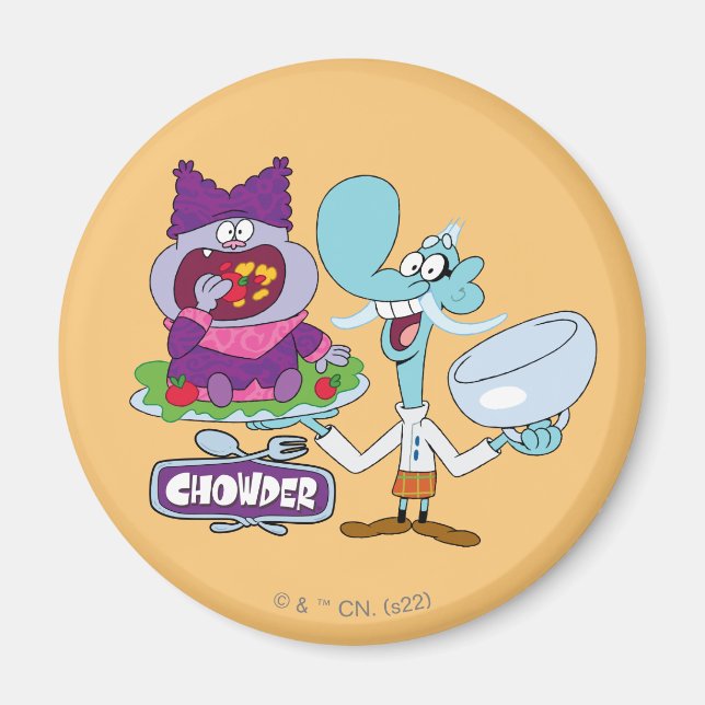 Chowder och Mung Daal Magnet (Framsidan)
