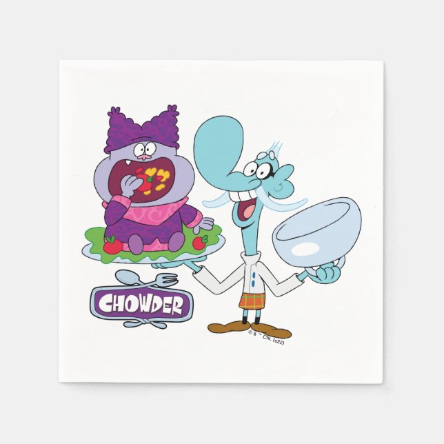 Chowder och Mung Daal Pappersservett (Framsidan)