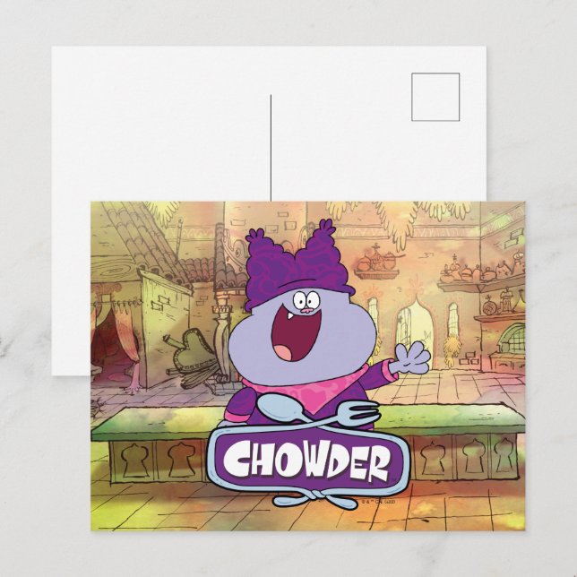 Chowder Wave Vykort (Fram/baksida)
