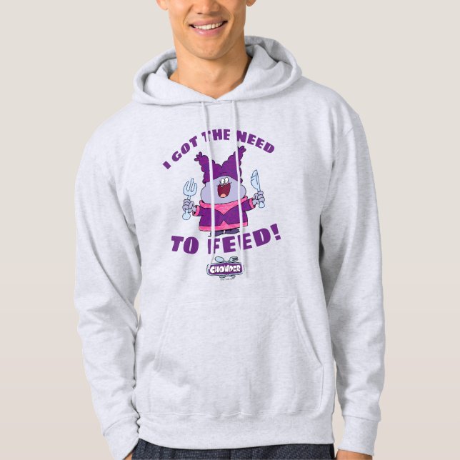 Chowder with Fork and Knivar Hoodie (Framsida)