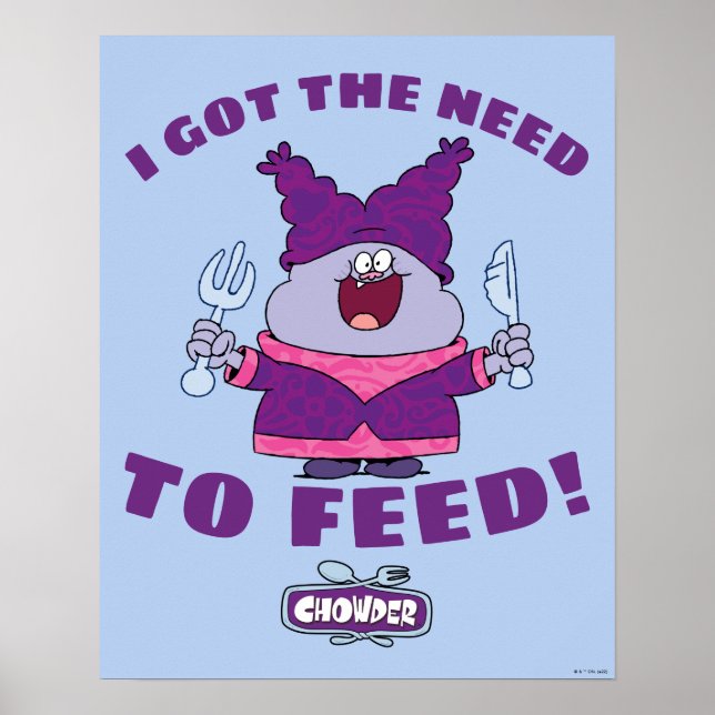 Chowder with Fork and Knivar Poster (Framsidan)