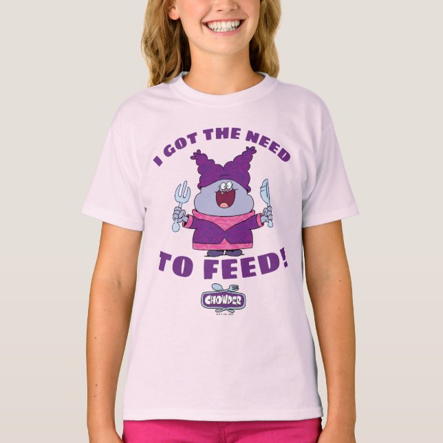 Chowder with Fork and Knivar T Shirt (Framsida)