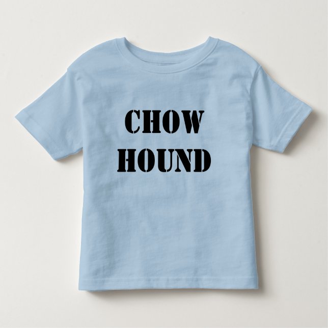 Chowhundsmåbarn t tee shirt (Framsida)