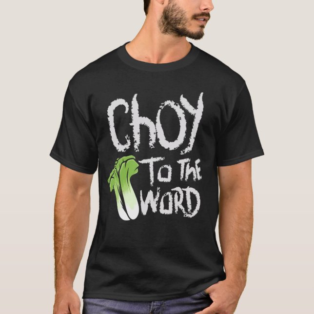 Choy till världen  Bok Choy T Shirt (Framsida)