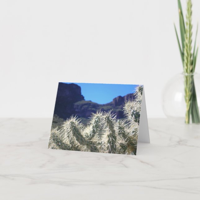 Choya Cactus - Arizona Note Card Kort (Framsida)