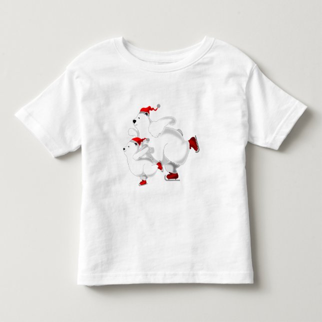 Chriistmas Bear Småbarn T-Shirt (Framsida)