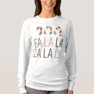 Chrirstmas Fa La Basic Långärmad T-Shirt