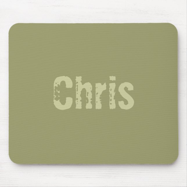 Chris Army Grönt Mousepad Musmatta (Framsidan)