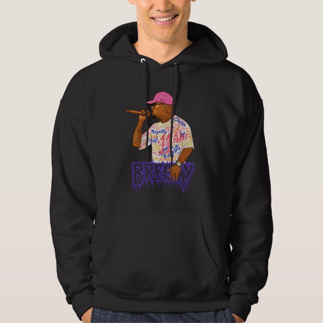 Chris Brown Breezy Bowl XX Graphic Hoodie (Framsida)