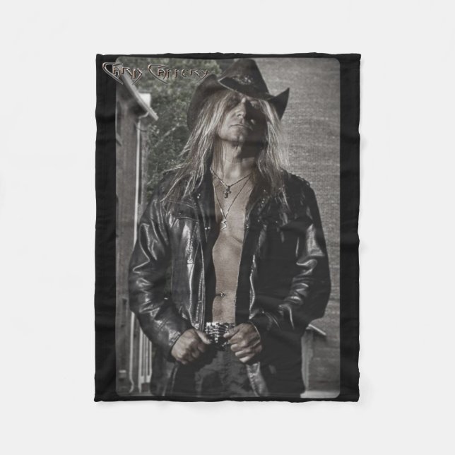 Chris Caffery Black & White Fleet Blanket Fleecefilt (Framsidan)