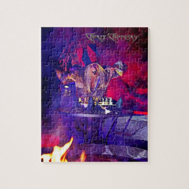 Chris Caffery Jester med Chessboard Puzzle Pussel (Vertikal)