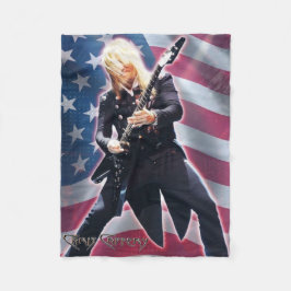 Chris Caffery med Flagga Fleece Blanket