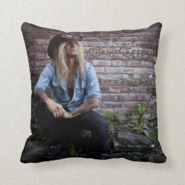 Chris Caffery Sitta av Brick Wall Dekorativ kudde
