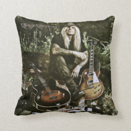Chris Caffery Sitta med Guitars (filtrerad) Kudde