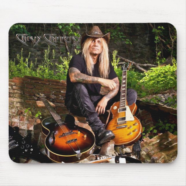 Chris Caffery Sitta med Guitars Mouse Pad Musmatta (Framsidan)
