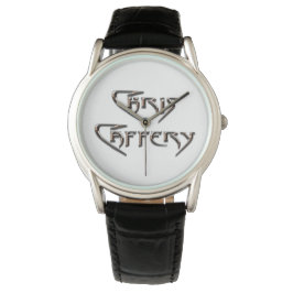 Chris Caffery Watch (vit 2 linjer) Armbandsur