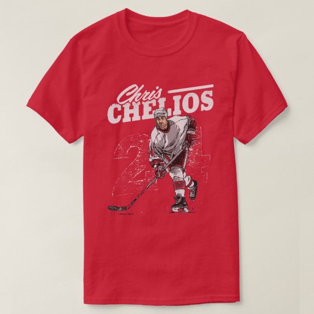 Chris Chelios Retro T Shirt (Design framsida)