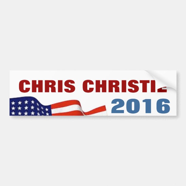 Chris Christie 2016 Bildekal (Framsidan)