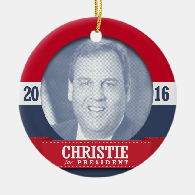 CHRIS CHRISTIE 2016 JULGRANSPRYDNAD KERAMIK (Framsidan)