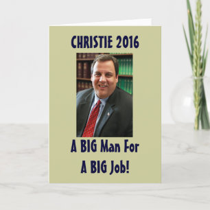Chris Christie 2016 roliga julkort Helgkort
