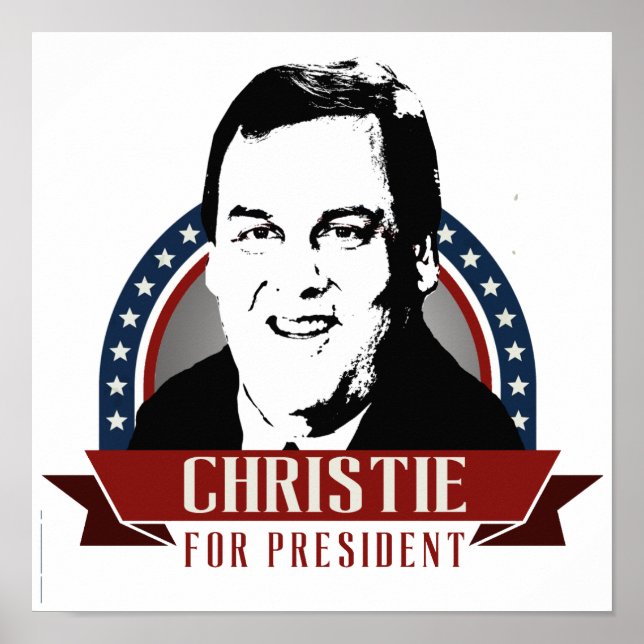 CHRIS CHRISTIE 2016 SPANGLE POSTER (Framsidan)
