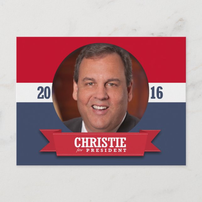 CHRIS CHRISTIE 2016 VYKORT (Framsida)