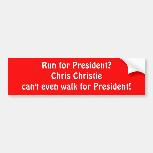 "Chris Christie" bildekal (Framsidan)