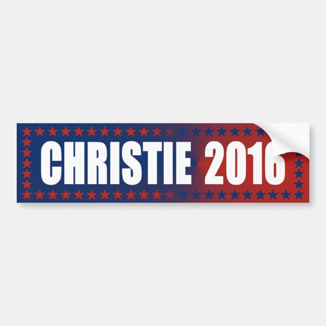 Chris Christie bildekal 2016 (Framsidan)