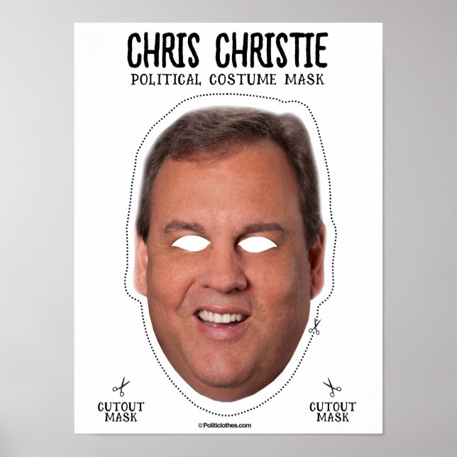Chris Christie Costume Mask Poster (Framsidan)