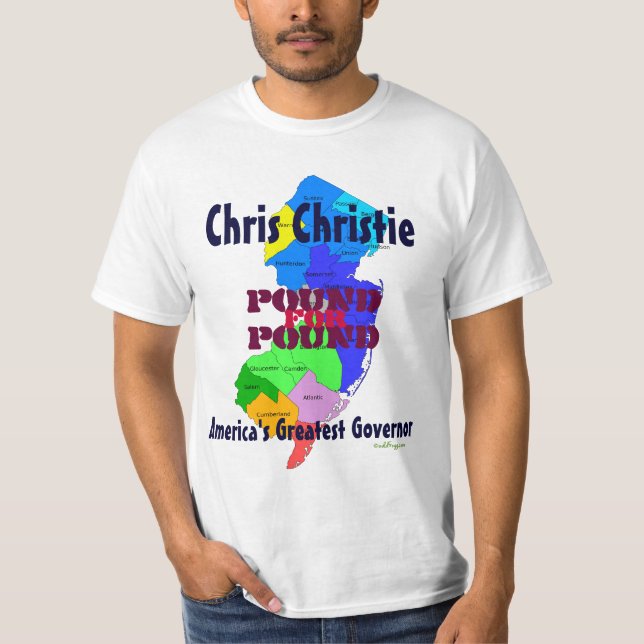 Chris Christie dunkar för dunkar T-tröja Tee Shirt (Framsida)