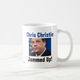 Chris Christie - fastklämt övre! Kaffemugg