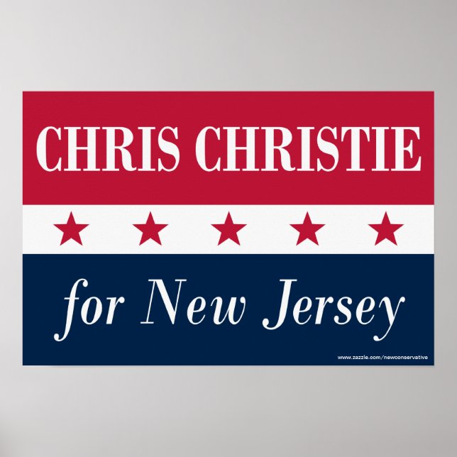 Chris Christie for New jersey Poster (Framsidan)
