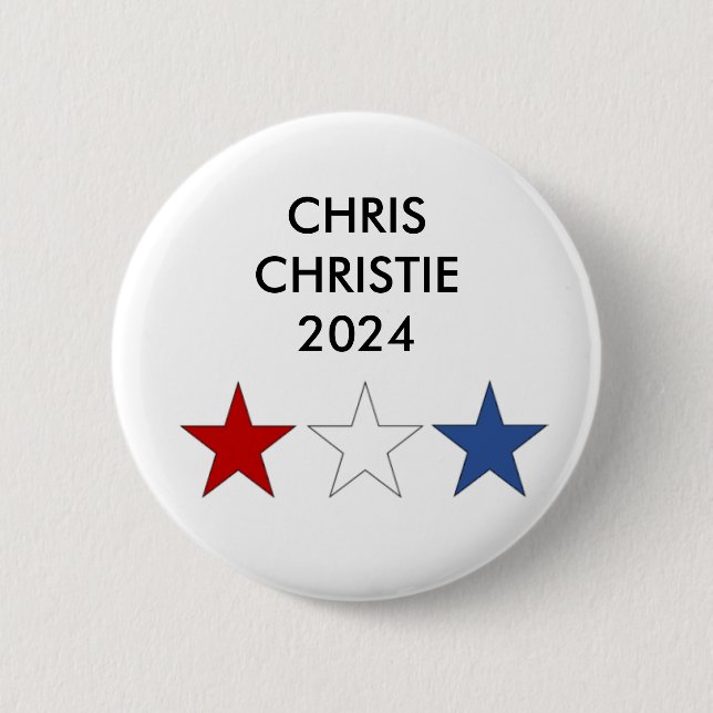 Chris Christie for President 2024 Button Knapp (Framsida)