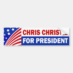 Chris Christie för president Bildekal
