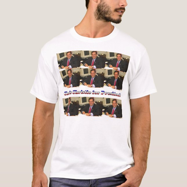 Chris Christie för president Tee Shirt (Framsida)