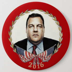 Chris Christie för presidenten 2016 Knapp