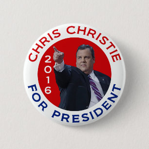 Chris Christie för presidenten 2016 Knapp