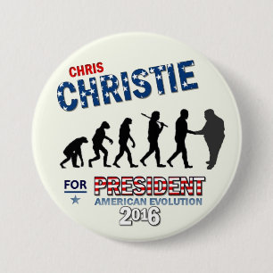 Chris Christie för presidenten 2016 Knapp