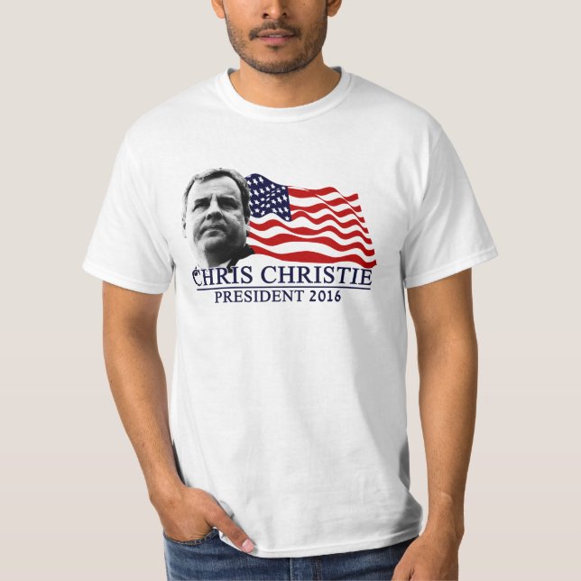 Chris Christie för presidenten 2016 T-shirt (Framsida)