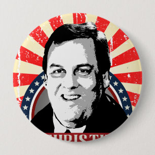 CHRIS CHRISTIE-ID-MÄRKE - .PNG KNAPP